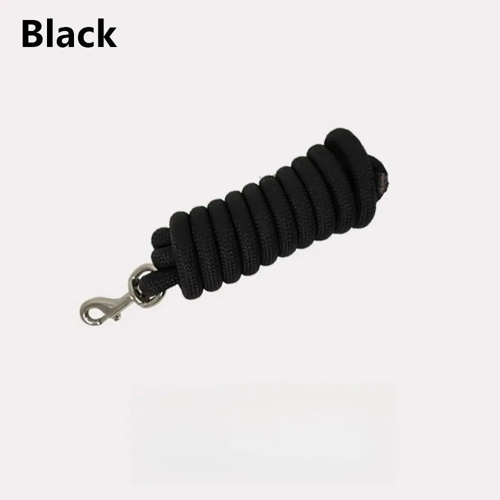 250cm Horse Leash Rope with Bolt Snap Clip Reinforced Training – 4 Colors