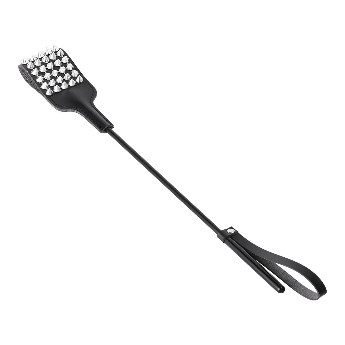 46cm PU Leather Punk Rivet Horse Whip,horse