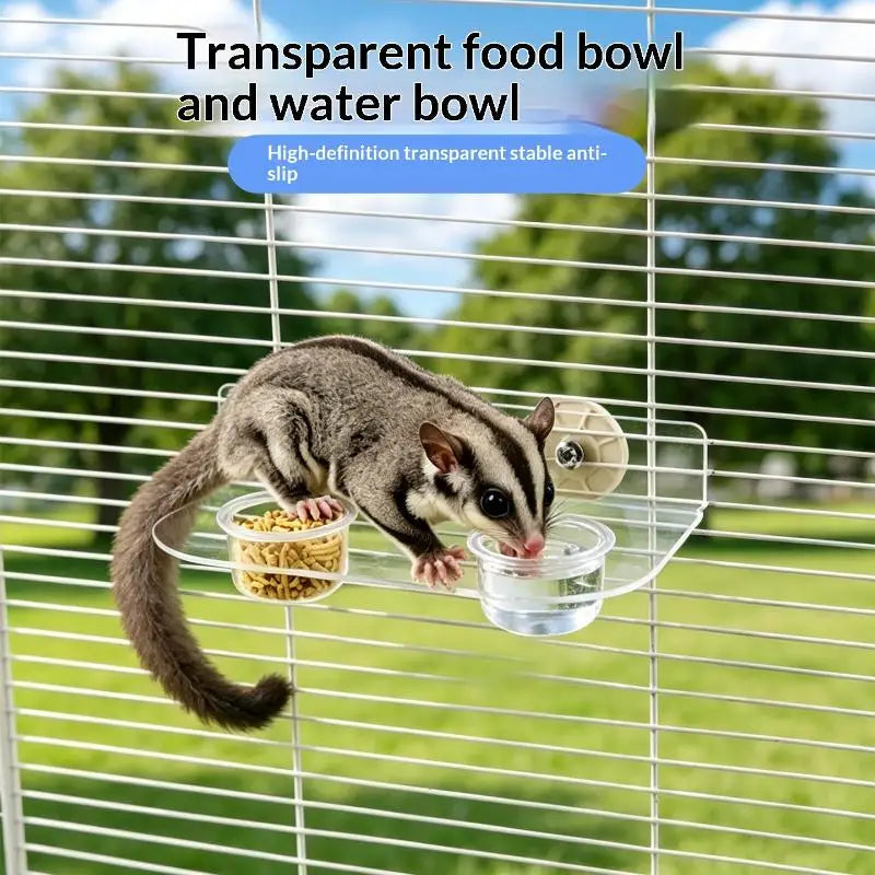 New Clear Acrylic Pet Feeder Bowl Cage - ProPawPet.com