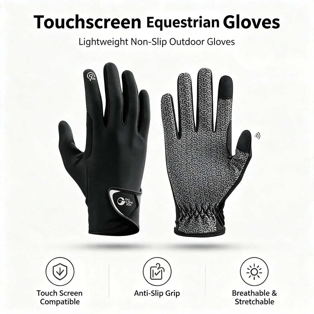 Horse Riding Gloves Non Slip Breathable - ProPawPet.com