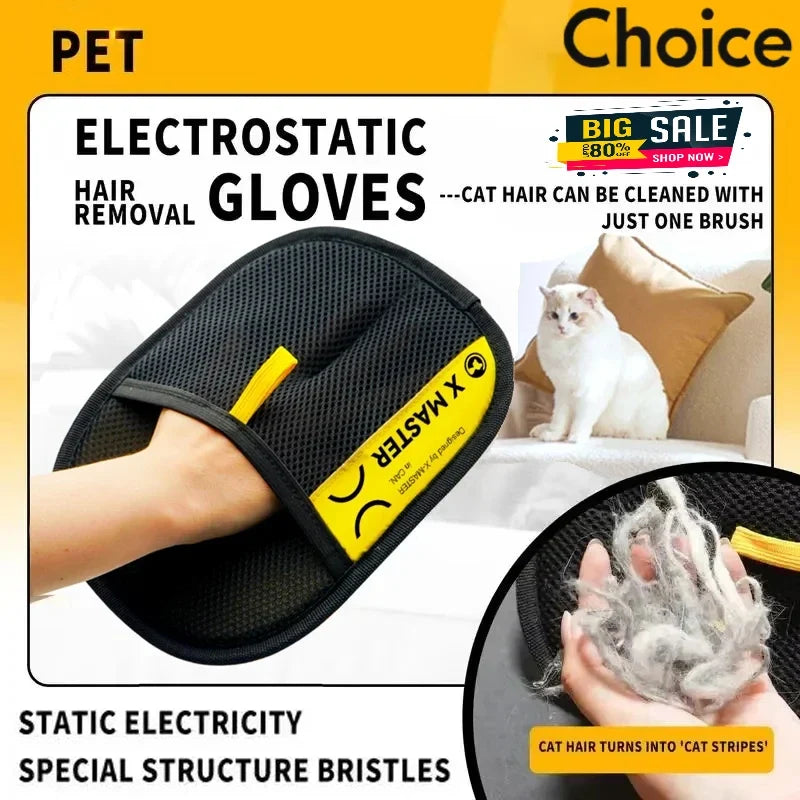 2 in 1 Pet Hair Removal Mitts for Cats Dogs - ProPawPet.com