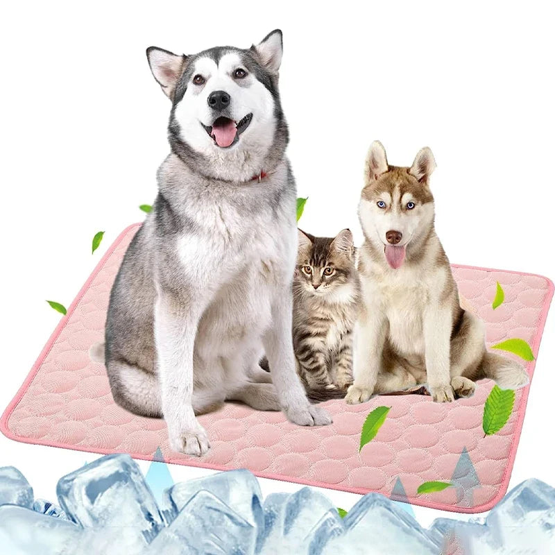 Summer Cool Pet Mat, Ice Silk Breathable Cat - ProPawPet.com