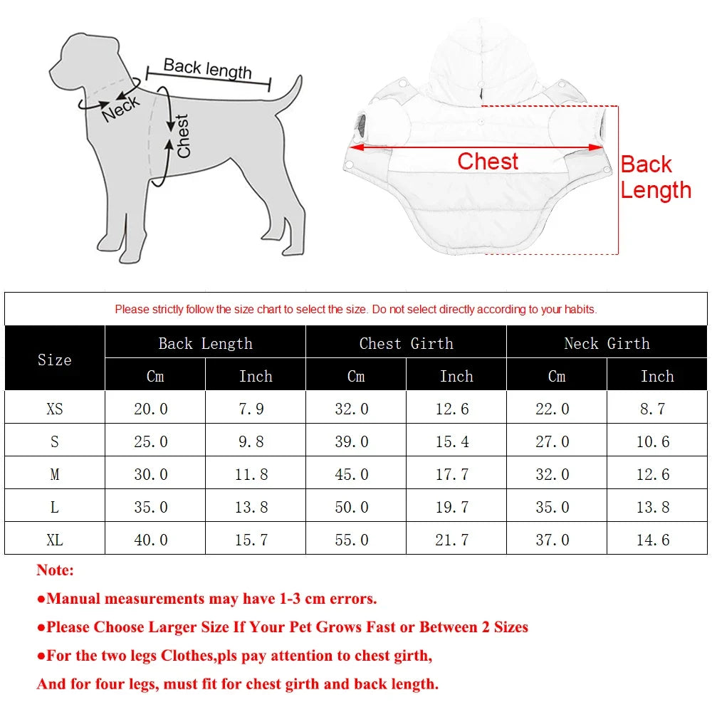 Windproof Pet Dog Jacket Coat Winter Warm - ProPawPet.com