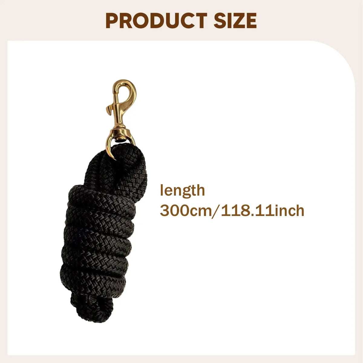 Heavy Duty Nylon Horse Lead Rope Secure Grip - ProPawPet.com