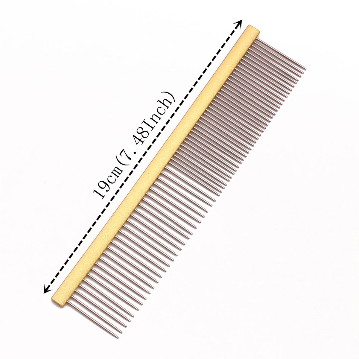 Puppy Grooming Comb Aluminum Handle Pink - ProPawPet.com