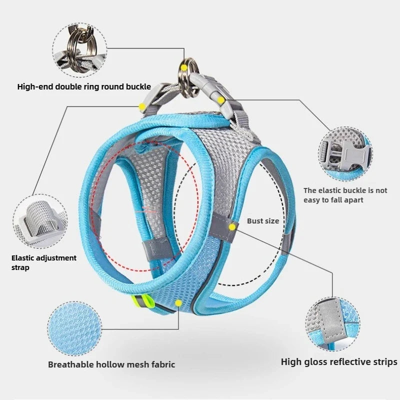 Pet Cat Dog Harness Vest Chest Rope Set - ProPawPet.com