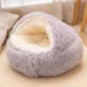 50CM 2 in 1 Soft Plush Pet Bed with Cover - ProPawPet.com