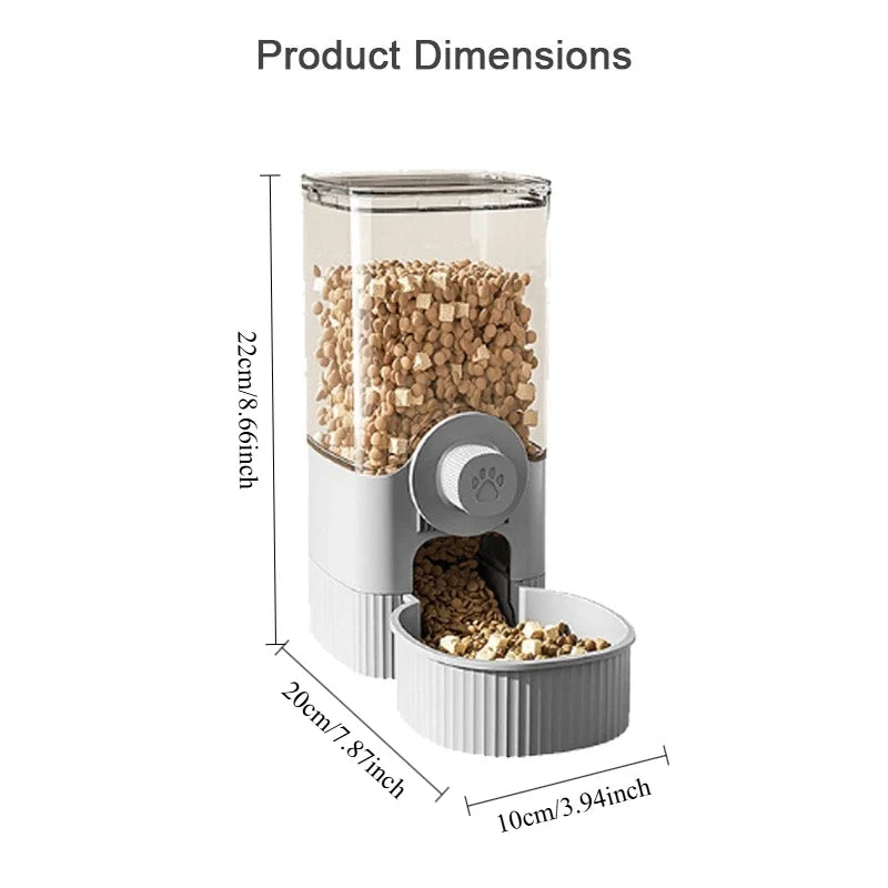 2-in-1 Hanging Automatic Pet Feeder Water Dispenser – Small Pet Bowls & Feeders