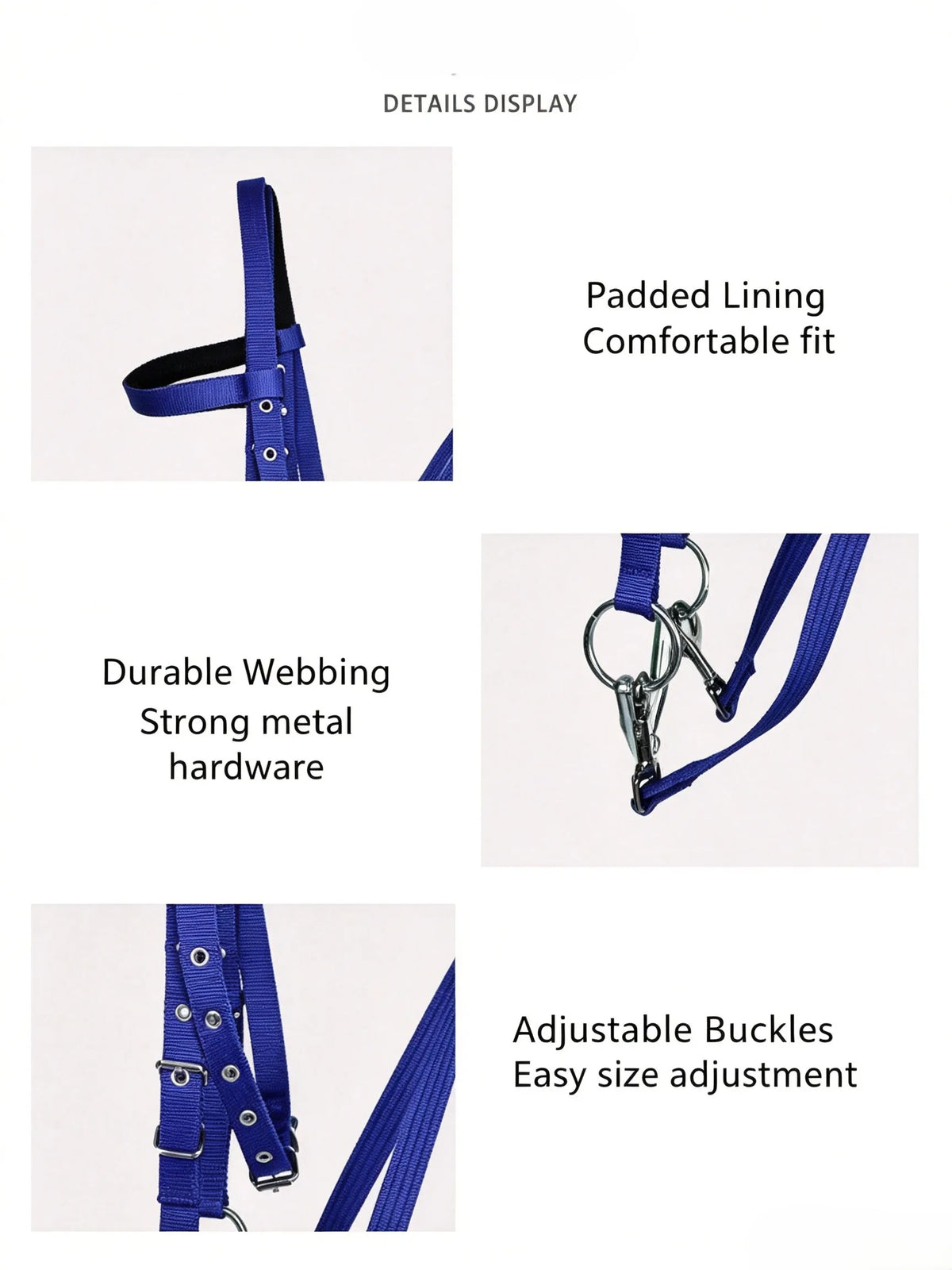Horse Halter with Lead Rope Set Adjustable - ProPawPet.com