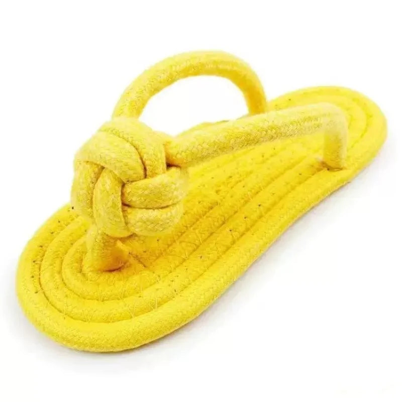 Pet Interactive Chewing Plaything Cotton Slipper Rope
