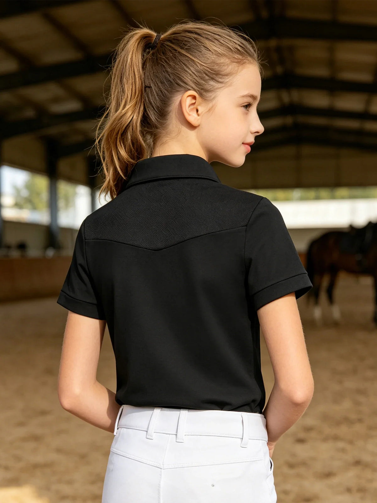 Girls Horse Riding Costume Top Turn Down - ProPawPet.com