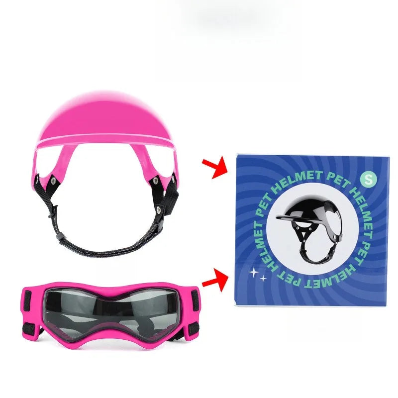 LETVIA S/M Dog Helmet with Dog Goggles - ProPawPet.com