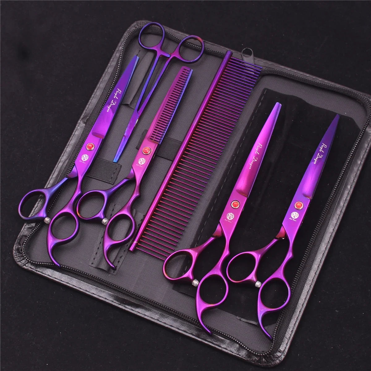 Purple Dragon Dog Grooming Scissors 6.5 7 Jp Stainless – Dog Supplies