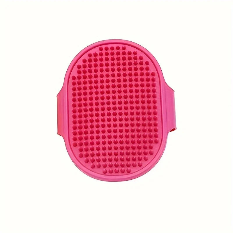 Silicone Pet Bath Brush Cat & Dog Grooming – 4 Colors