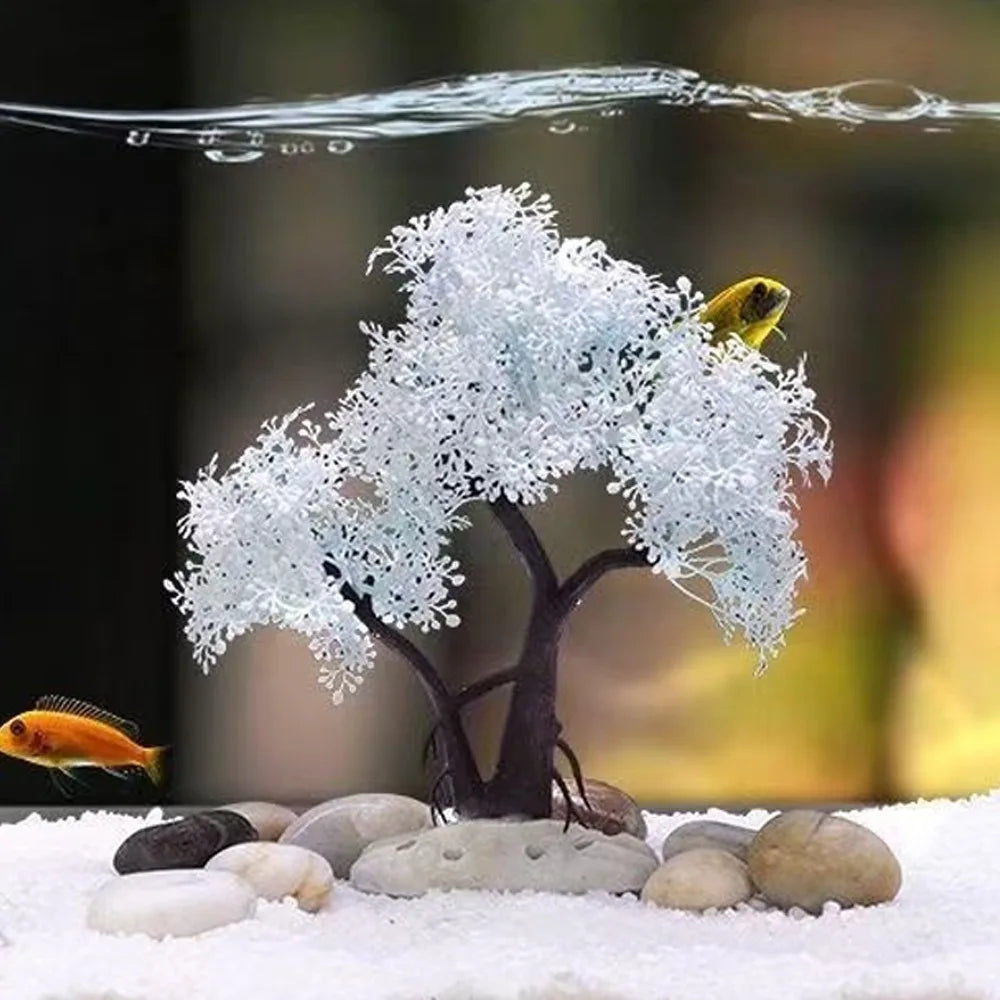 Realistic Aquarium Cherry Blossom Underwater - ProPawPet.com