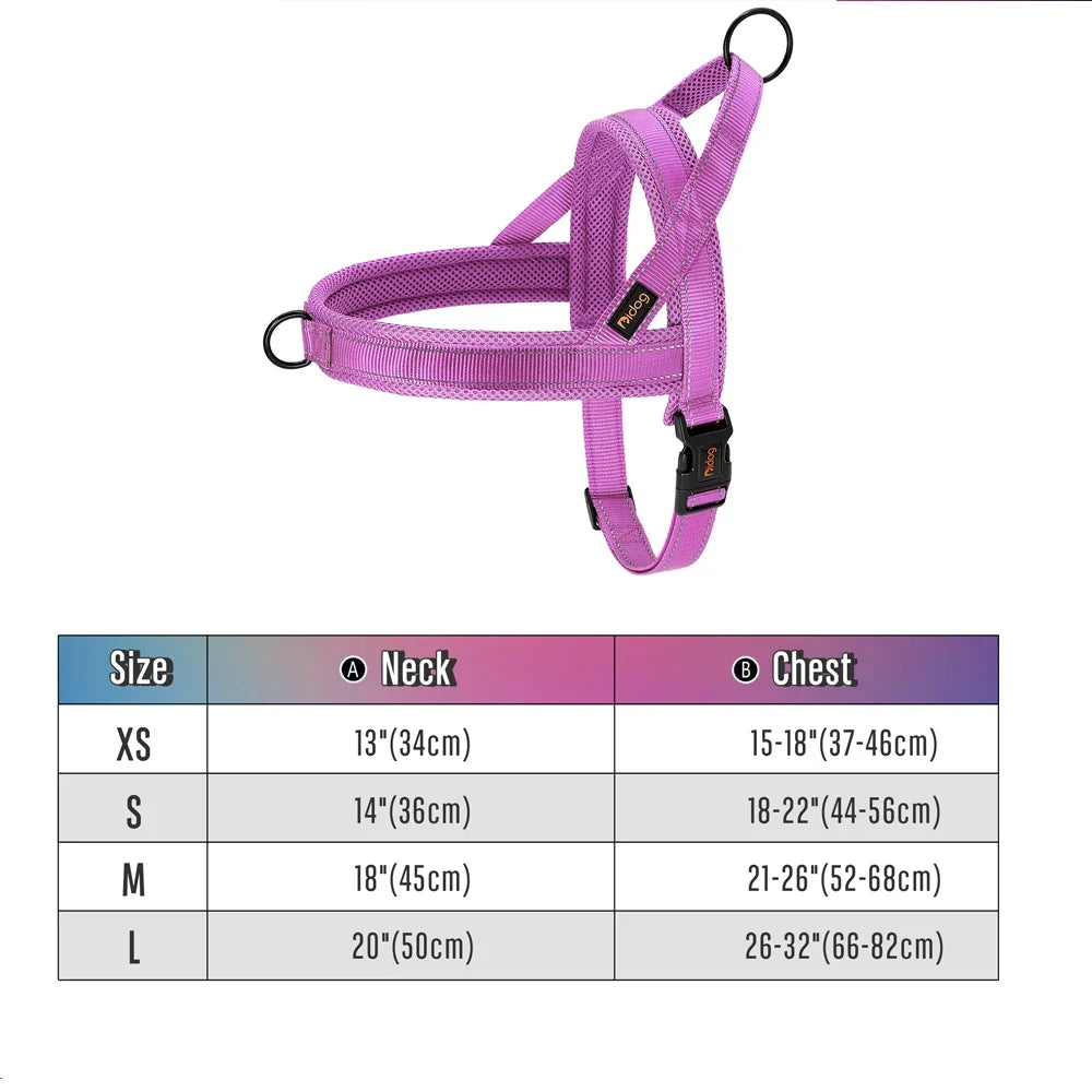 Nylon Dog Harness No Pull Dog Harnesses Vest - ProPawPet.com