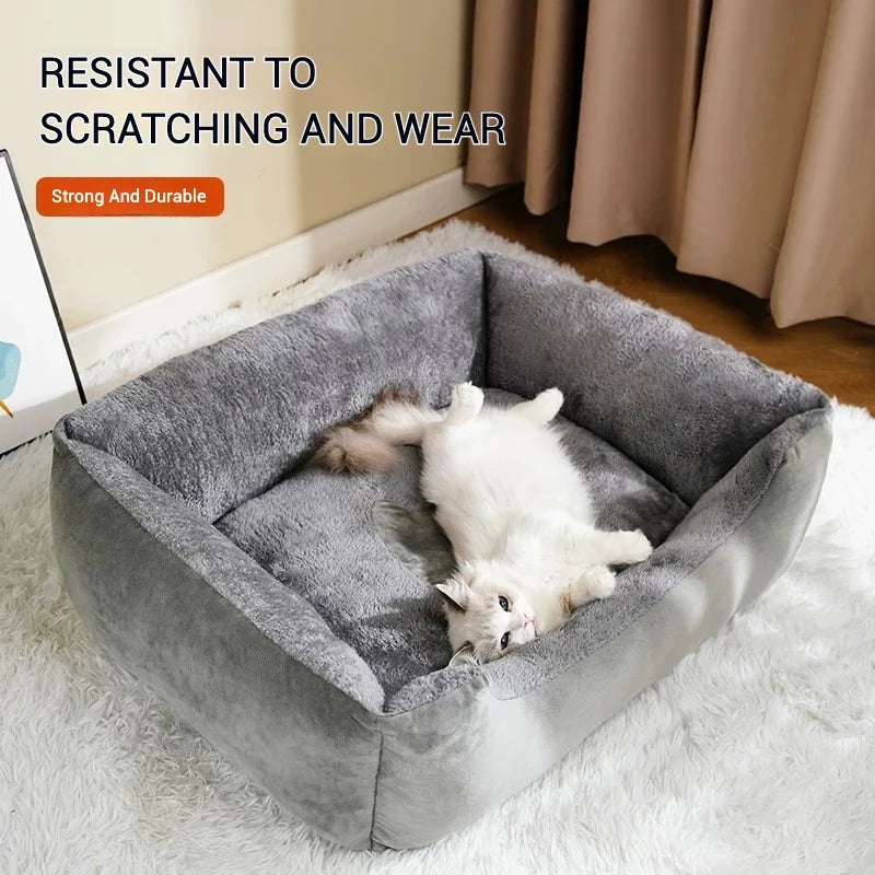 Pet Winter Warm Bed Large Space Plush Cotton - ProPawPet.com