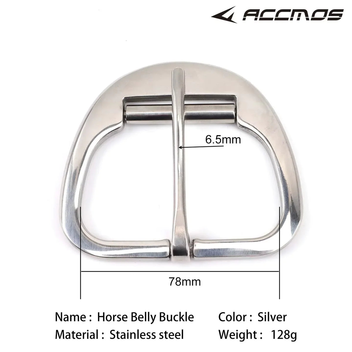 Durable Hand Polished Stainless Steel Equestrian Girth Buckle Cinch – 4 Colors