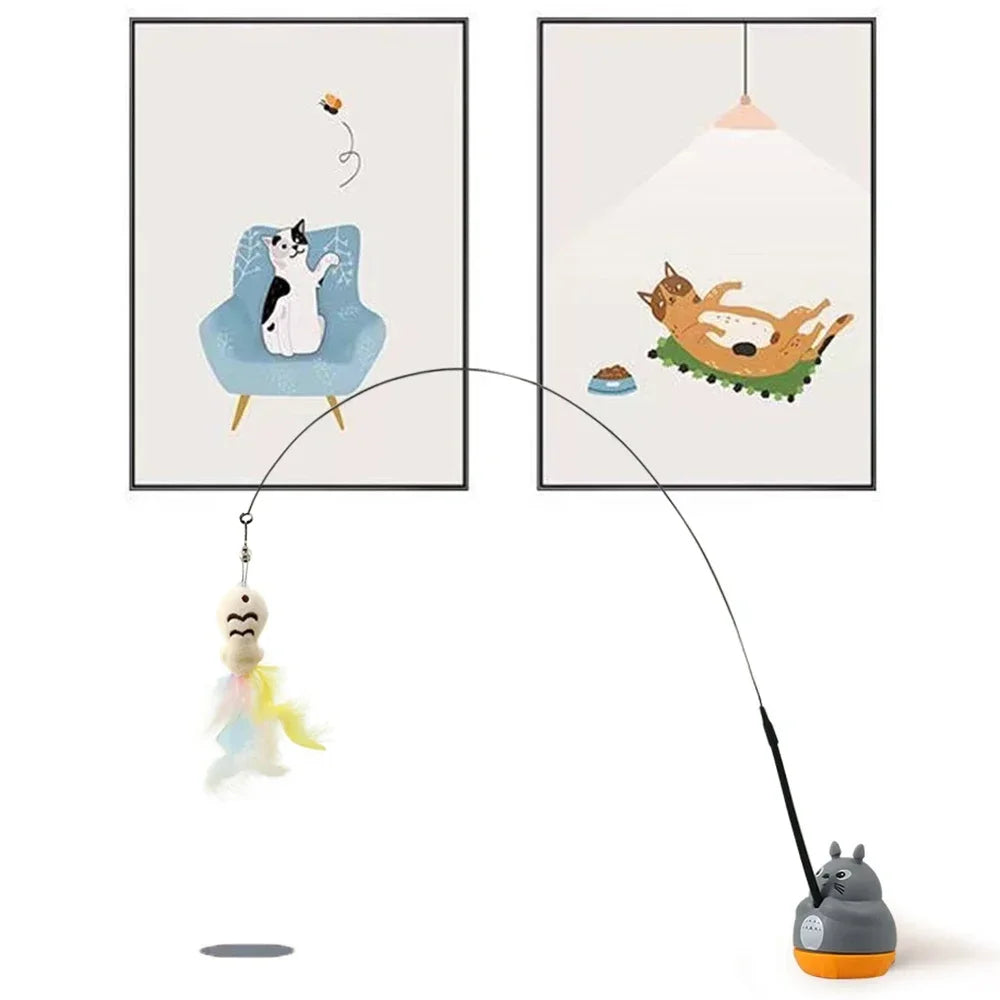 Pet Small Cat Toys Fishing Cat Teasing Stick - ProPawPet.com