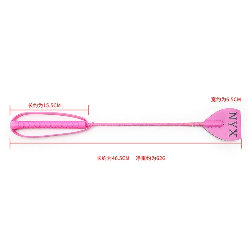46.5cm Leather Long Straight Whip – Horse Supplies