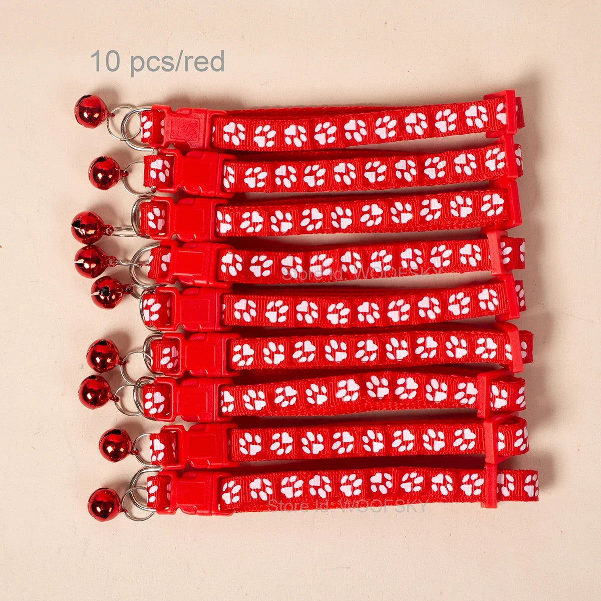 Colorful Pet Collars with Bell 23 Different Colors – 24 Colors