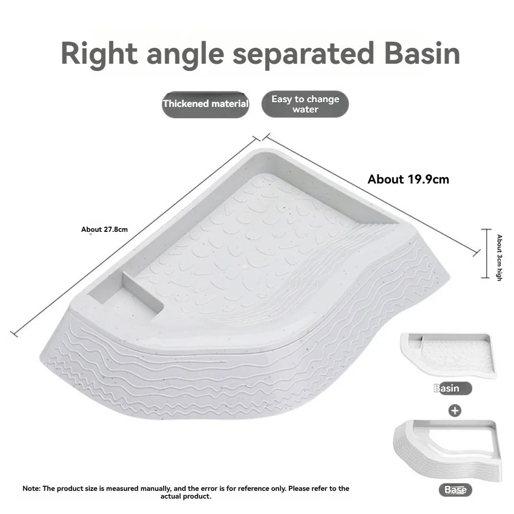 Yellow Edge Turtle Bath Basin Half Water Reptile – 11 Colors
