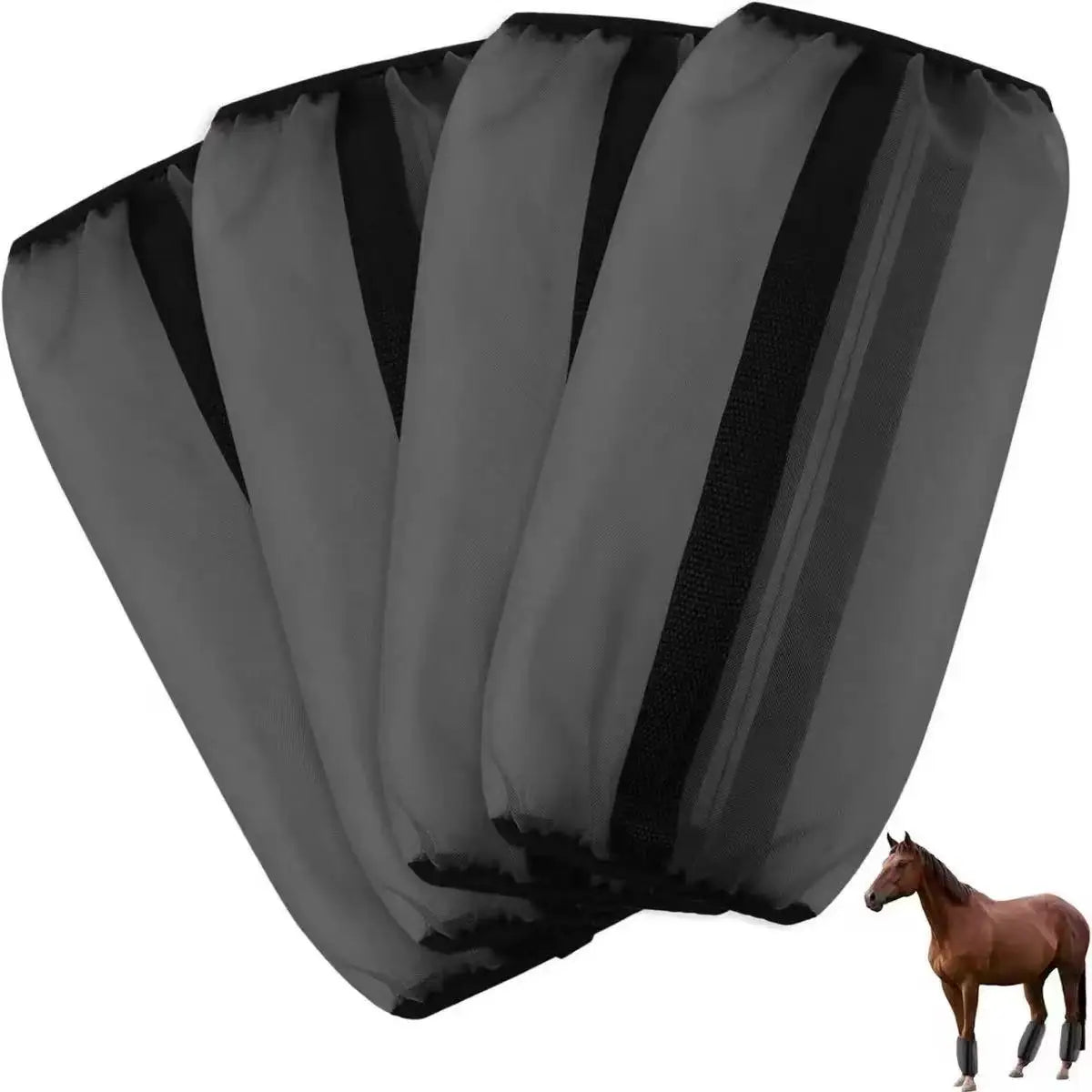Non-Slip Horse Fly Leg Wraps - Breathable Mesh Boots – 3 Colors