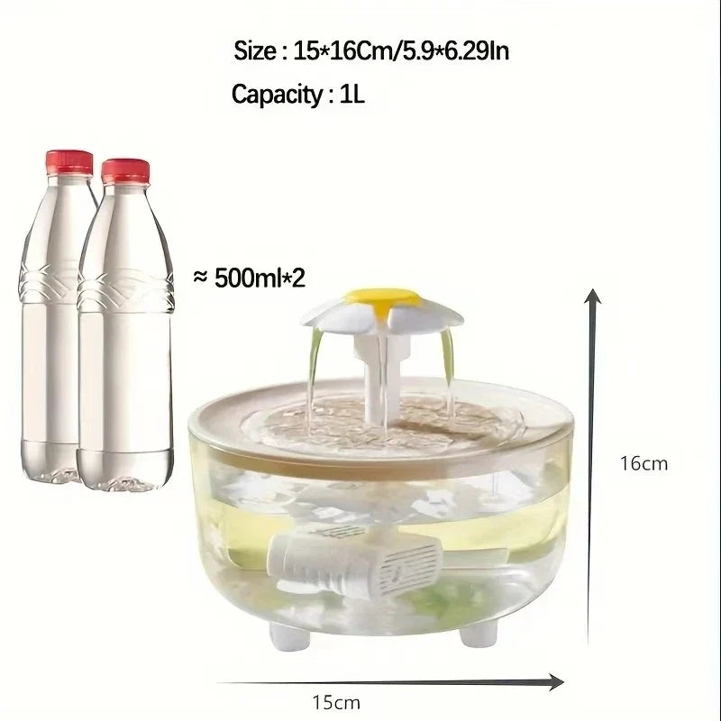 Pet Water Fountain Automatic Cat Drink Bowl - ProPawPet.com