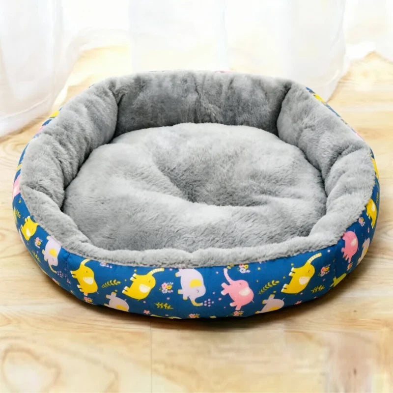Round Corduroy Cat Bed, Soft and Warm Pet Bed - ProPawPet.com