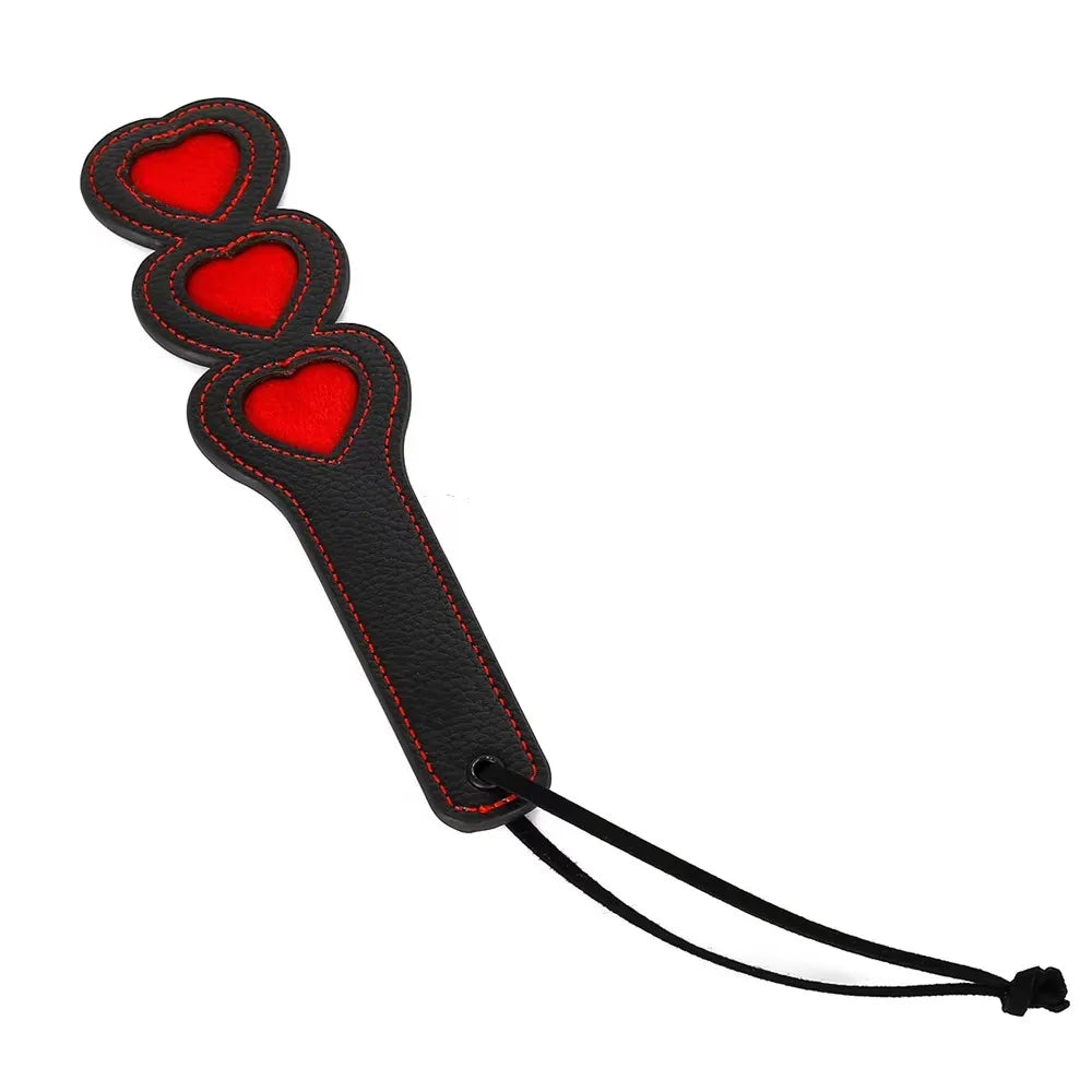 24cm Heart Slapper Paddle PU Leather Horse Whips