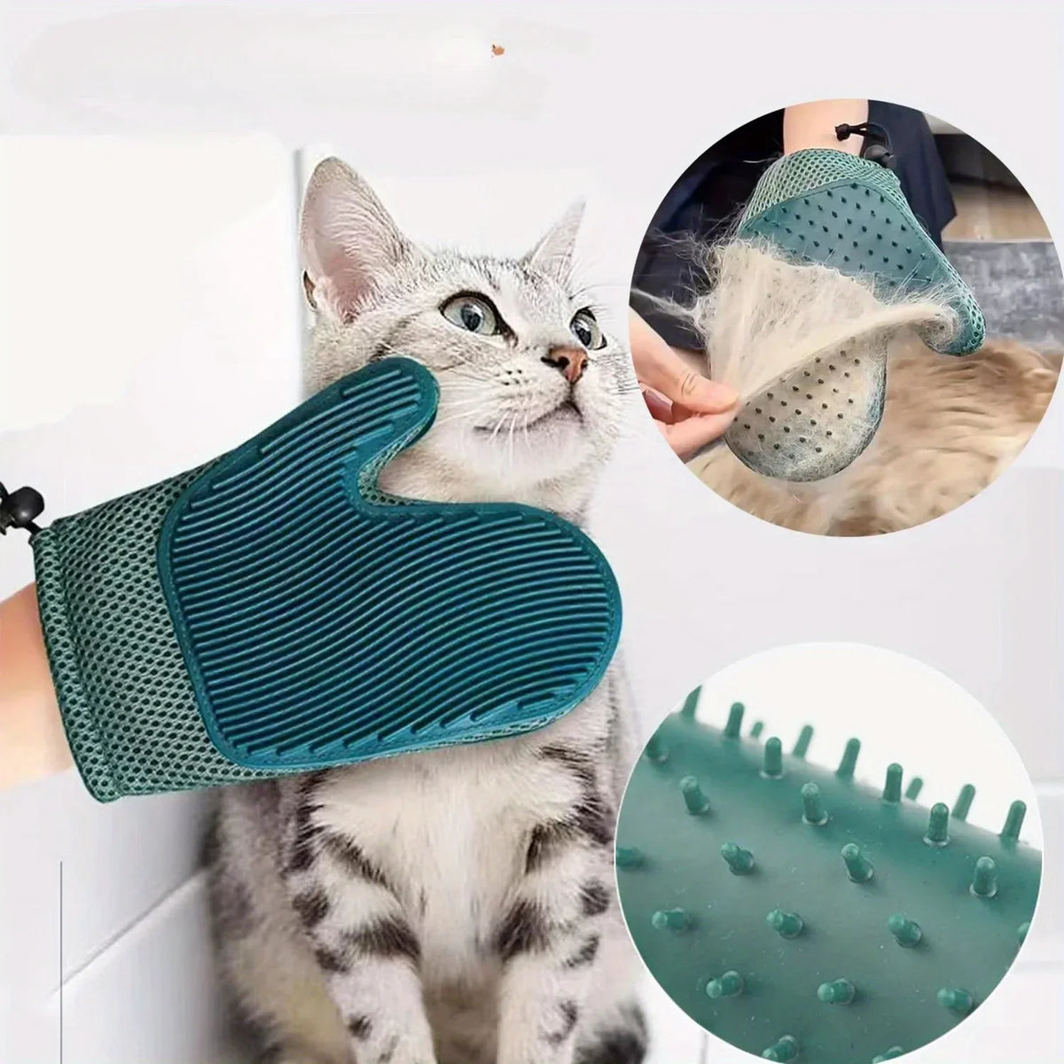 1pc 2 In 1 Cat Hair Glove & Pet Fur Remover - ProPawPet.com