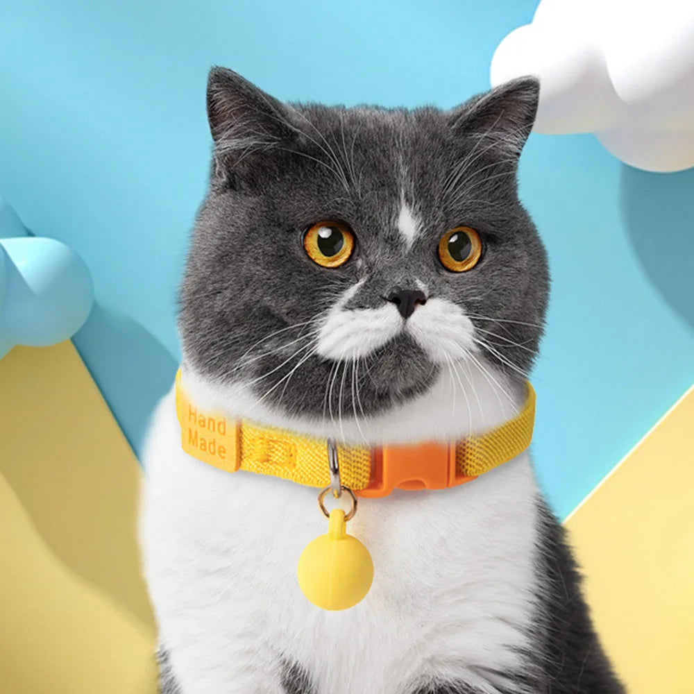 Cat Collar Elastic Webbing Puppy Necklace - ProPawPet.com