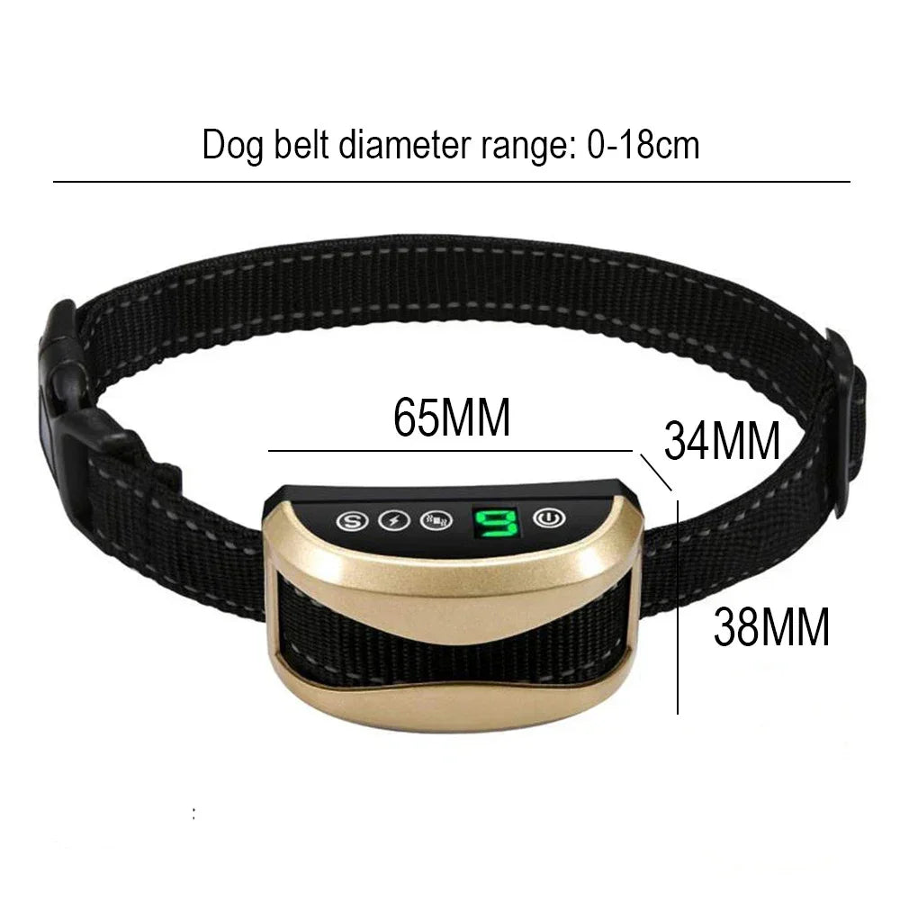 Dog Collar Anti Bark Control Training Accessories Waterproof – 3 Colors
