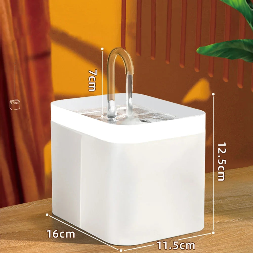 Cat Water Fountain Auto Filter USB Electric Mute Drinker Dish – 3 Colors