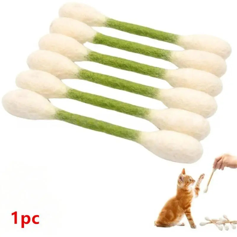 Creative Large Cotton Swab Shaped Catnip Toy – 13 Colors