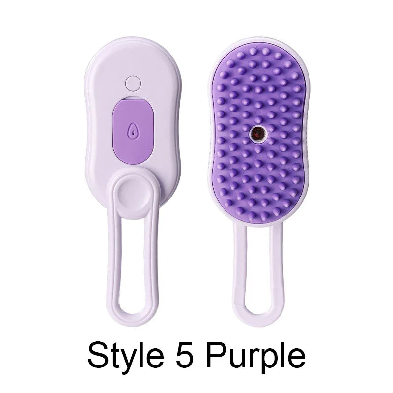 Steamy Brush Electric Spray Cat Hair Brush - ProPawPet.com