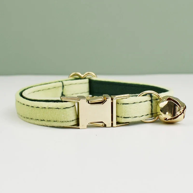 Velvet Cat Collar Bowknot Personalized - ProPawPet.com