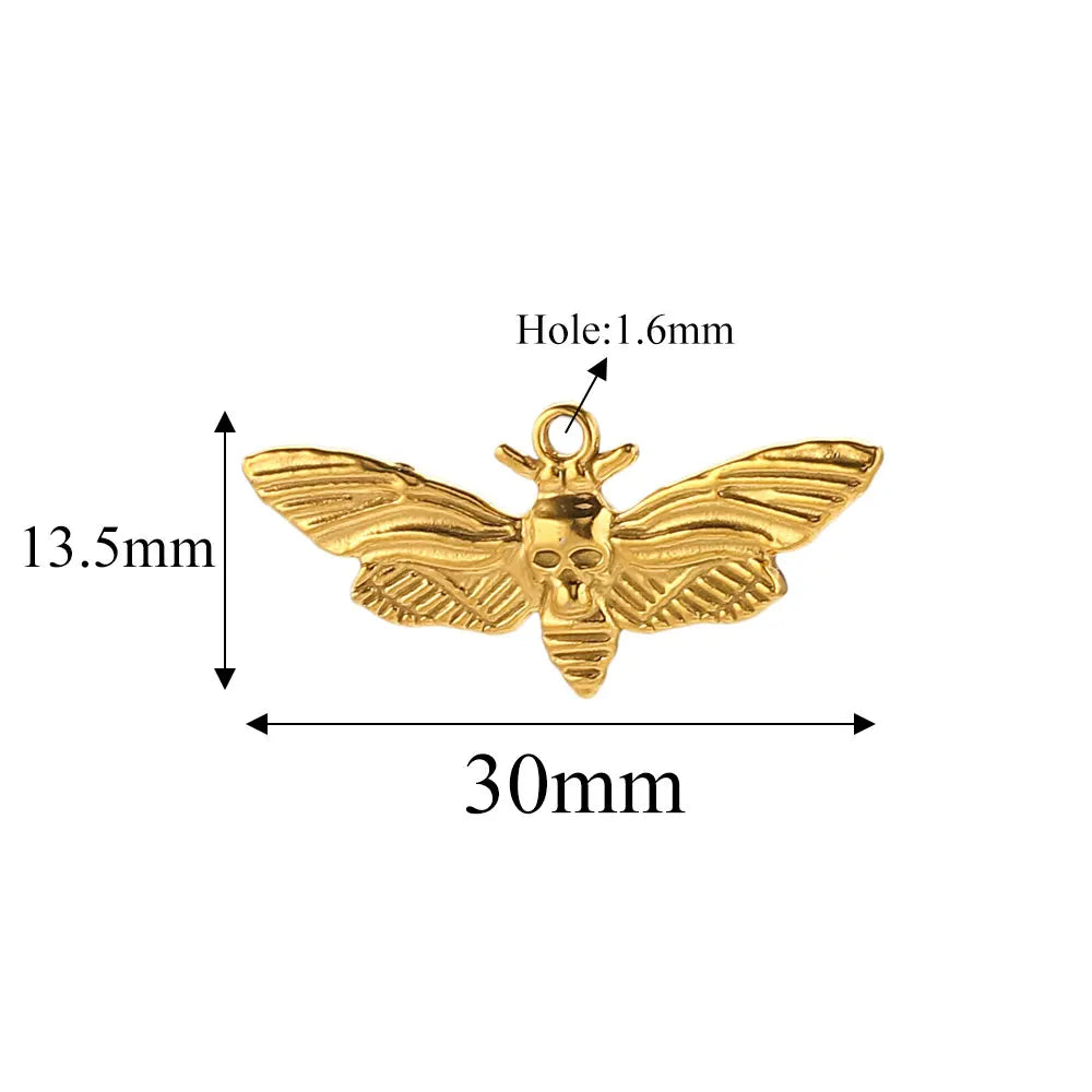 5pcs Stainle Steel Gold Animal Charms For - ProPawPet.com