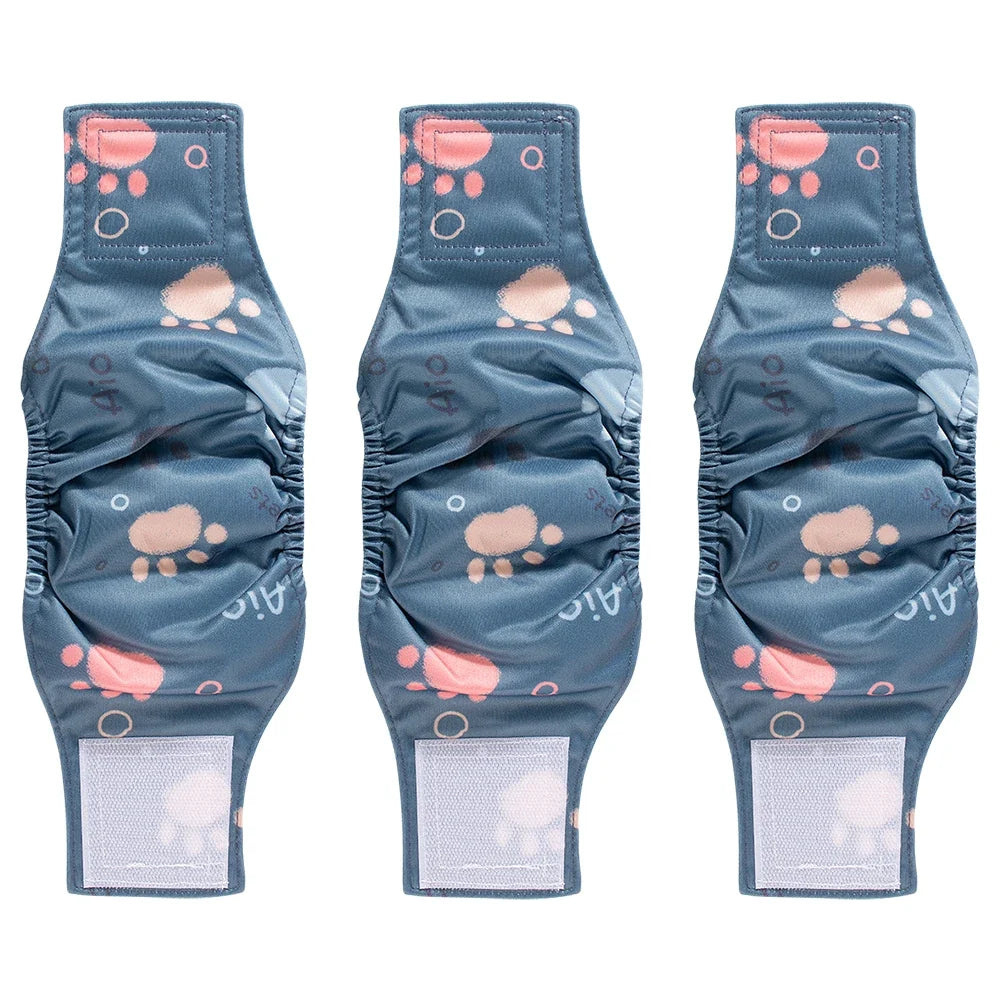 3PCS Durable Washable Male Dog Diaper Wraps - ProPawPet.com