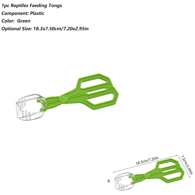 Clear Reptiles Feeding Tongs Ergonomic - ProPawPet.com
