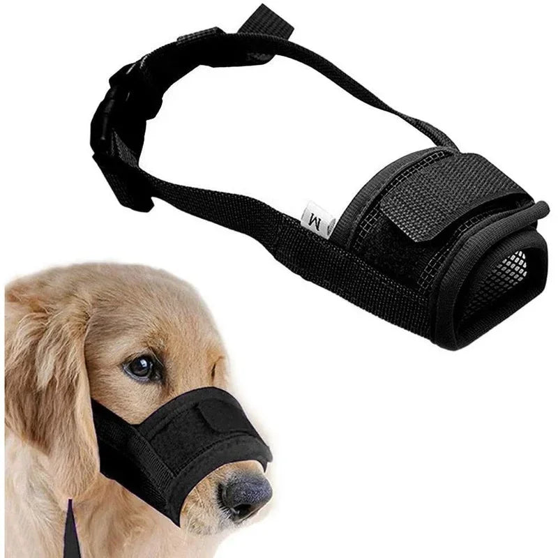 Pet Dog Adjustable Bark Bite Mesh Mouth - ProPawPet.com