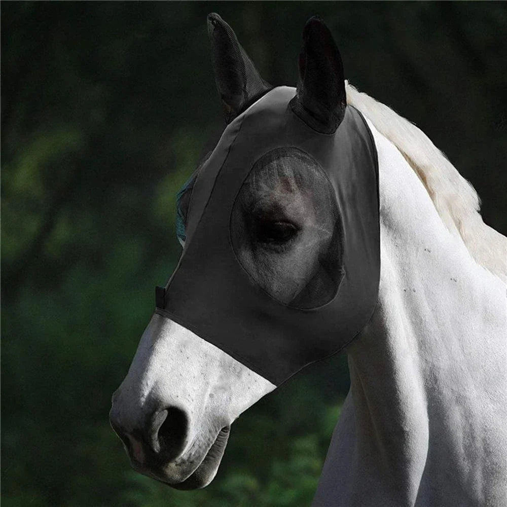 Breathable Horse Fly Mask Anti Mosquito Flies UV Protection – 6 Colors
