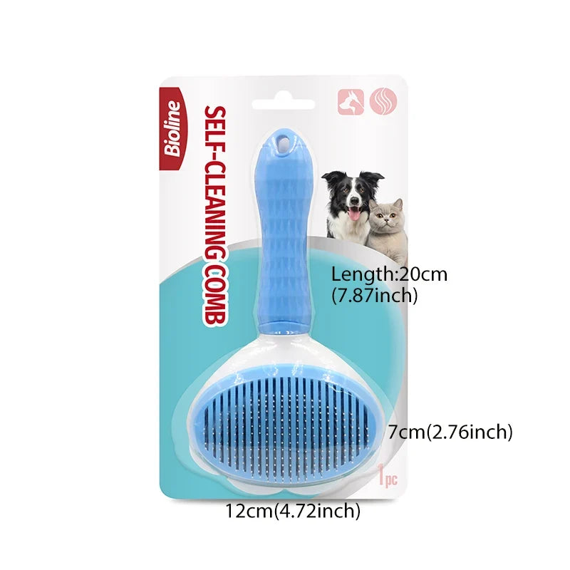 Bioline Dog Brush Cat Grooming Comb Effective to Remove Floating Hair