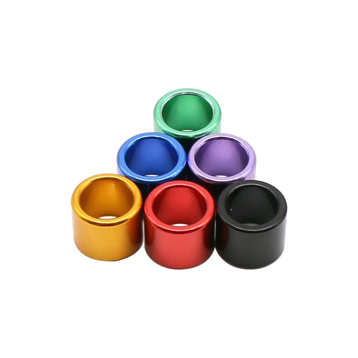 100 Pcs ID 8mm Height 9mm 6 Colors Straight - ProPawPet.com