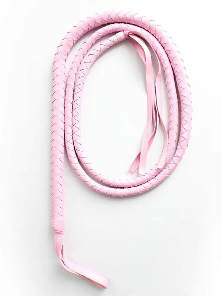 190CM PU Leather Long Horse Whip Handmade - ProPawPet.com