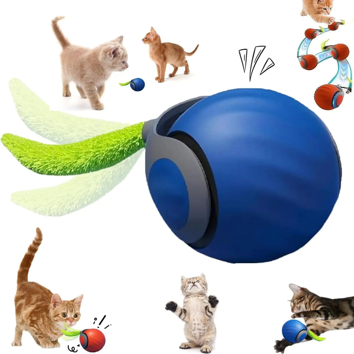 Interactive Speedy Tail 2.0 Cat Plaything – 3 Colors