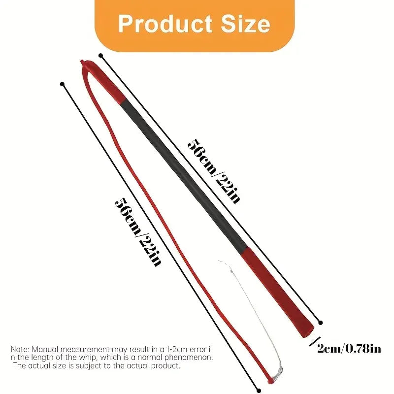 Non-Slip Riding Crop Durable Equestrian Training PU Leather Outdoor – 3 Colors