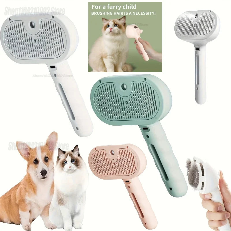 3 in 1 Cat Steam Brush Pet Spray Hair - ProPawPet.com