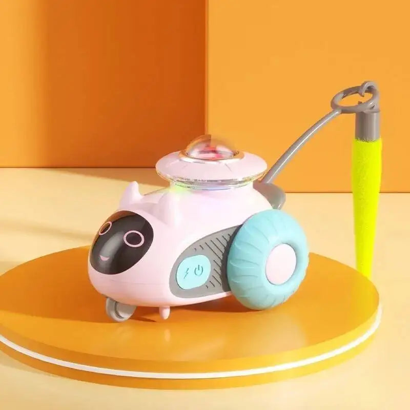 Rechargeable Cat Toys Car for Indoor Remote Control Smart Automatic, Interactive