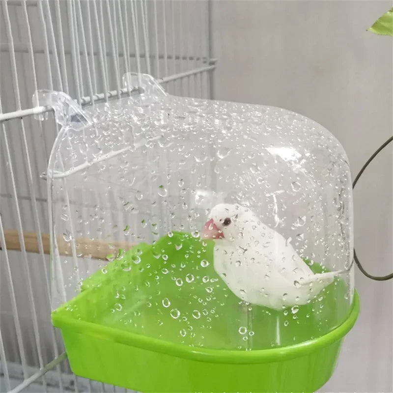 Hanging Bird Bath Cube Parrots Bathtub Bath - ProPawPet.com